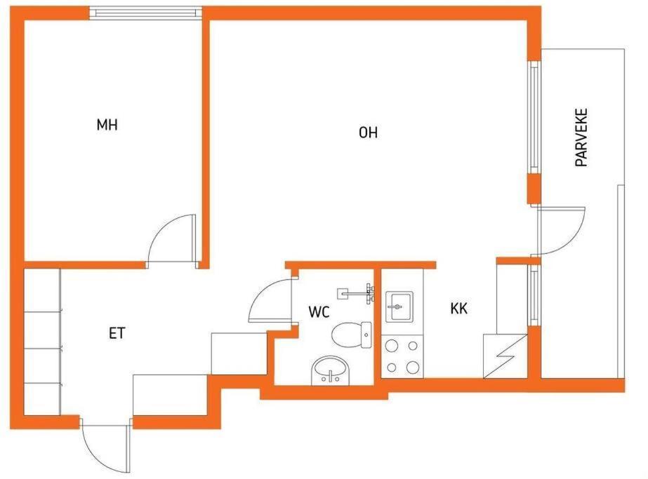 Апартаменти Ydinkeskusta Kaksio Saimaa Naekymillae, Ac, Wifi, Parveke Лаппеенранта Екстер'єр фото